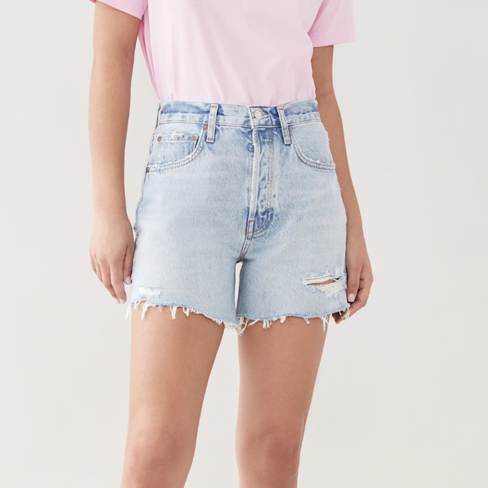 Agolde high rise Riley Jean shorts size 23